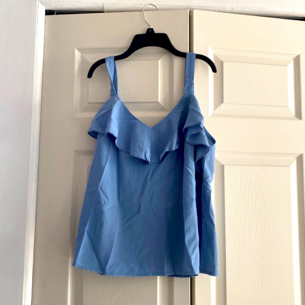 Steel Blue Tank top Blouse